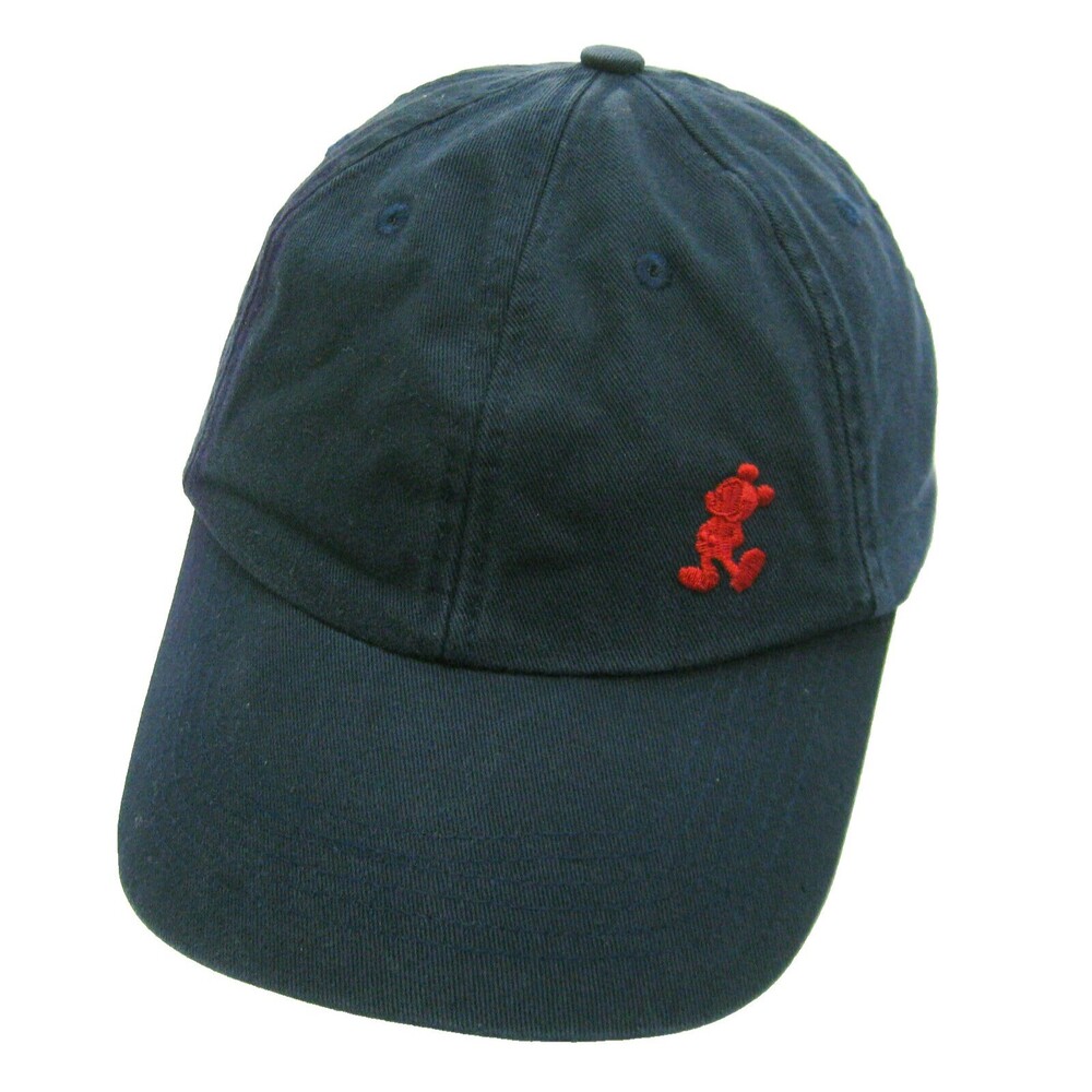 Disney MICKEY MOUSE Blue Baseball Cap Logo Hat (Adult Adjustable) 100% Cotton